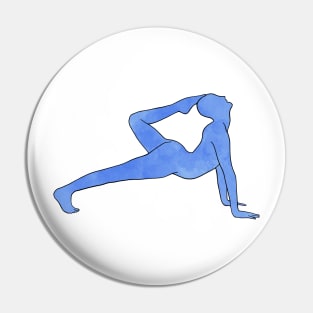 Watercolor Yoga Pose Pin