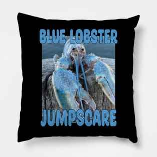Blue Lobster JUMPSCARE Pillow