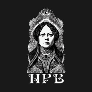 Madame Helena P Blavatsky Esoteric Art Nouveau Design T-Shirt