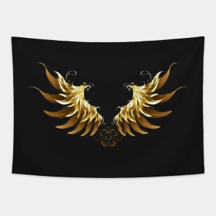 Shiny Angel Wings ( Golden  Wings ) Tapestry