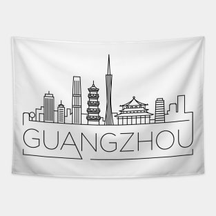 Guangzhou Minimal Skyline Tapestry