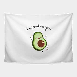 Avocado Pun Design Tapestry