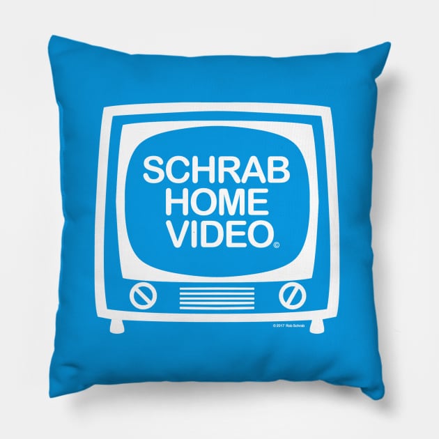 SCHRAB HOME VIDEO Pillow by RobSchrab