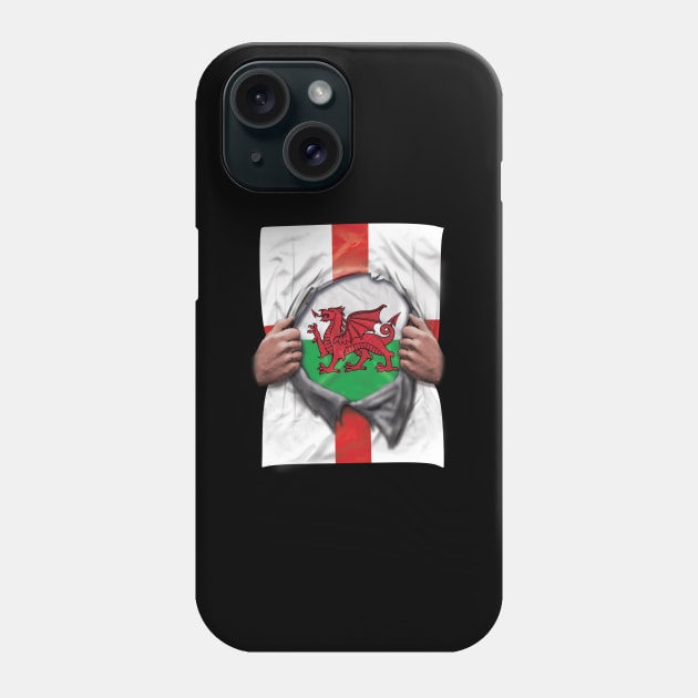 Wales Flag English Flag Ripped - Gift for Welsh From Wales Phone Case by Country Flags