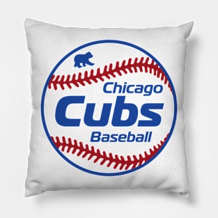 Cubs 80s Retro Ball Pillow