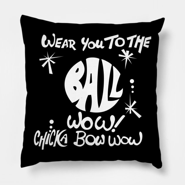 U-Roy "Wear You to the Ball" (white) Pillow by Miss Upsetter Designs
