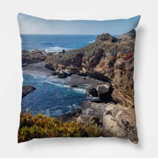 Colorful Scenery Along the Beach Pillow