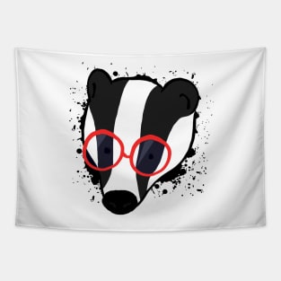 Hipster Badger Tapestry