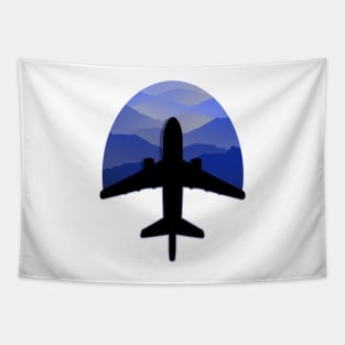 AIRPLANE TOP VIEW Tapestry