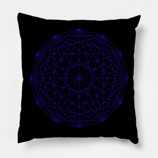 Brilliant Blue Sphere Pillow