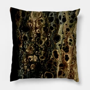 Crocodile abstract acrylic pouring art Pillow