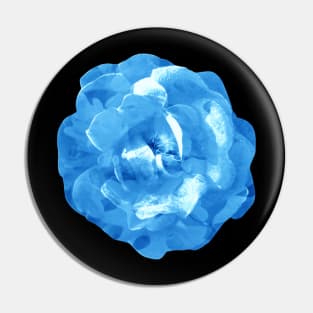 Icy Blue Rose Pin