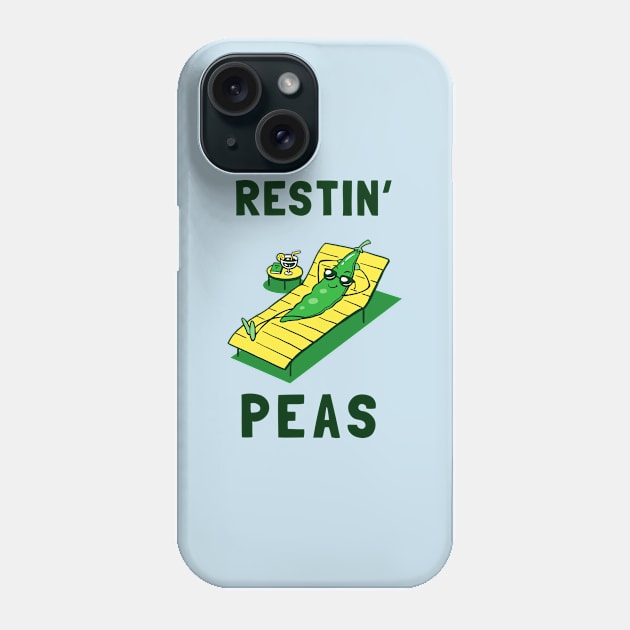 Restin Peas Phone Case by dumbshirts