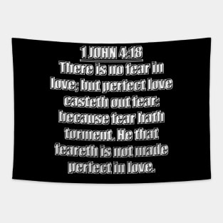 1 John 4:18 Bible Verse (KJV) Tapestry