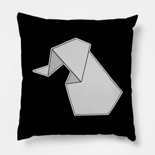 Elephant Origami Sticker Style Design Pillow