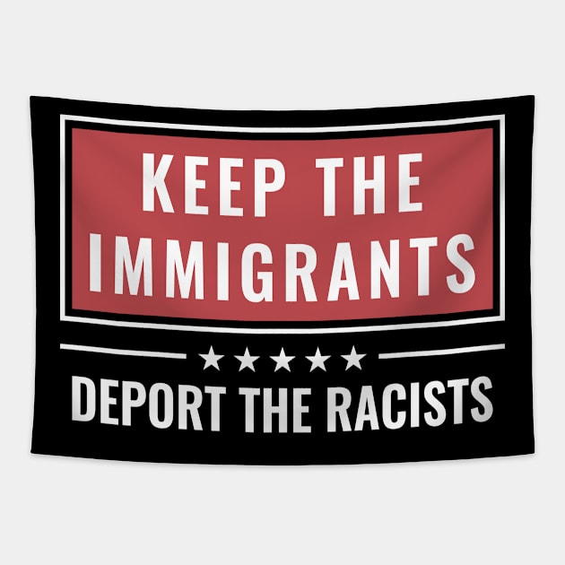 keep the immigrants Tapestry by Tamie