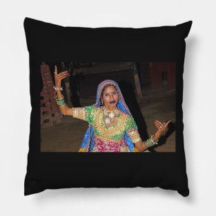 Dancer in Rajasthan, India Pillow