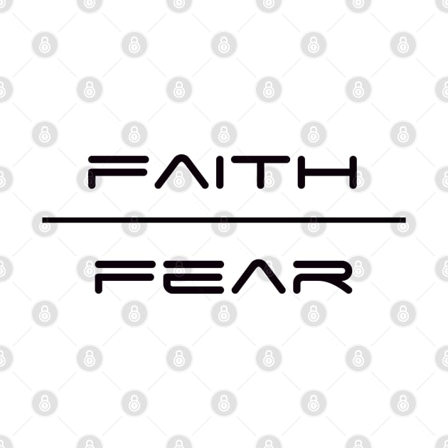 Faith Over Fear Inspirational design by eliteshirtsandmore