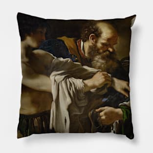 The Return of the Prodigal Son by Guercino Pillow