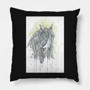 Dark horse Pillow