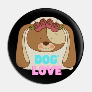 Love dogs my family Pin