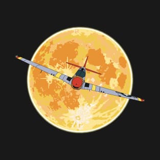 P-51 Mustang Full Moon T-Shirt