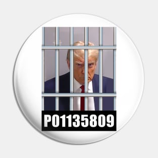 TRUMP P01135809 Mugshot Jail Election 2016 2024 President Pin