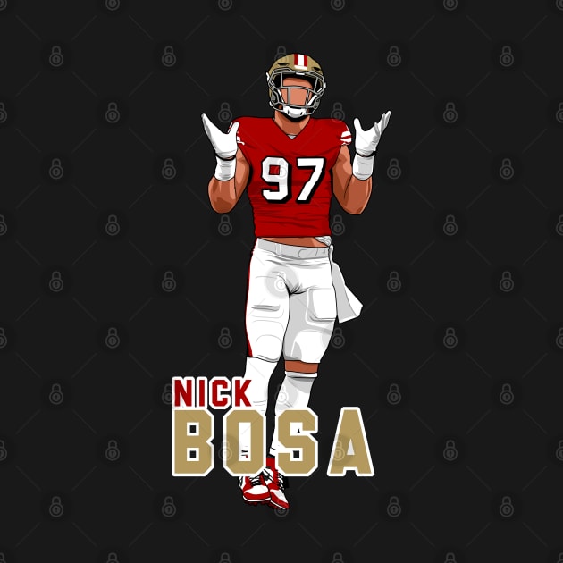 Nick Bosa by origin illustrations