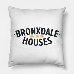 New York Bronx - New York Bronx Schriftzug - Bronx Logo - Bronxdale Houses Pillow