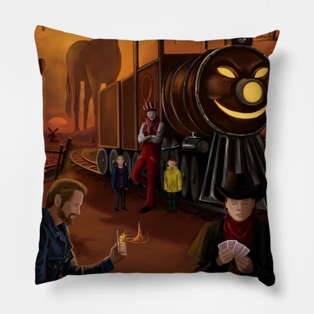 The Windmills Pillow by ALStanford