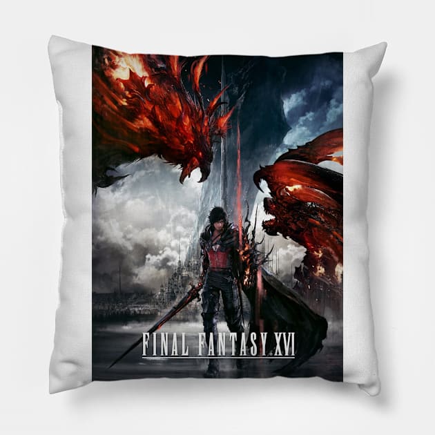 Final Fantasy 16 XVI fanart Pillow by charm3596