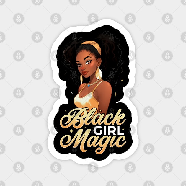 Black Girl Magic Magnet by UrbanLifeApparel