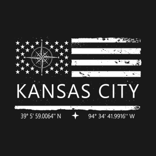 Us Flag Kansas City, Kansas City City Love T-Shirt