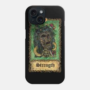 Strength. Eternal Bones Tarot (Colorful) Phone Case