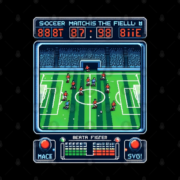 soccer player - pixel soccer player by vaporgraphic