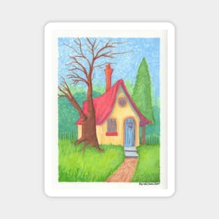 Small Cottage Magnet