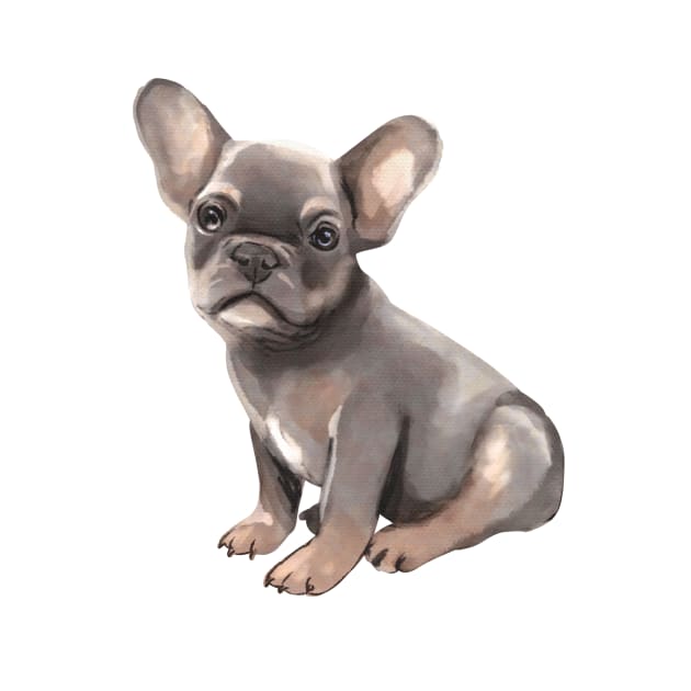 Puppy Frenchie by ArtInPi