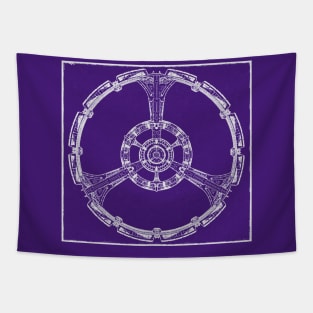 Nor Space Station from Above Tapestry