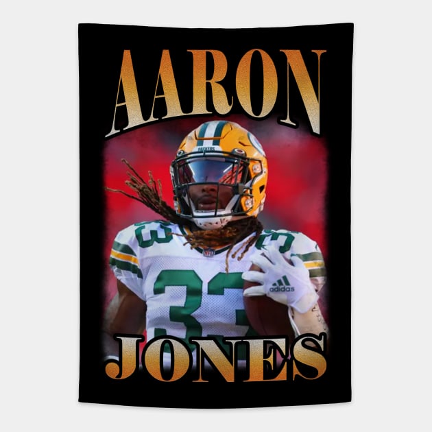 BOOTLEG AARON JONES Tapestry by hackercyberattackactivity