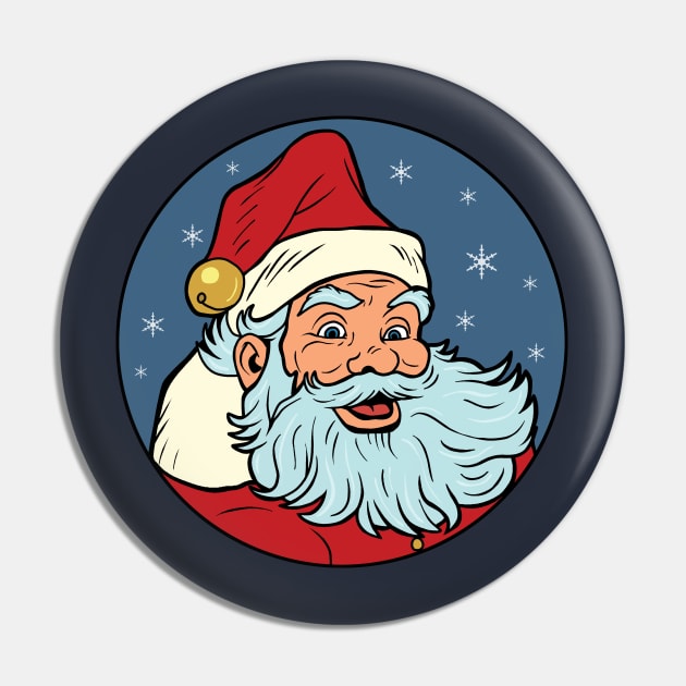 Pop Art Santa Pin by valentinahramov