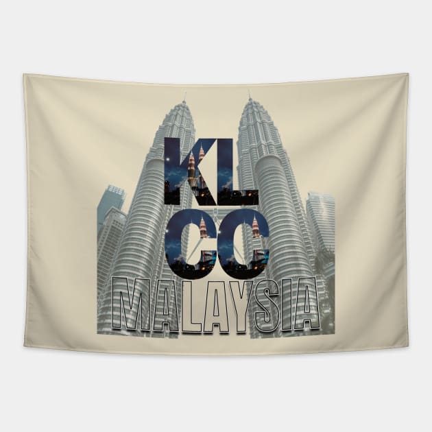 KLCC Malaysia Tapestry by TeeText
