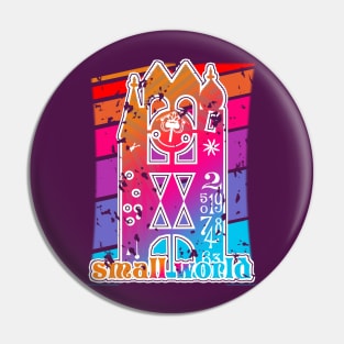 Small World One-Sided T-Shirt Pin