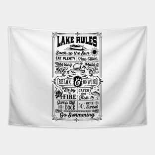 Lake Rules Tapestry