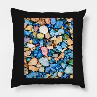 Beach pebble art Pillow