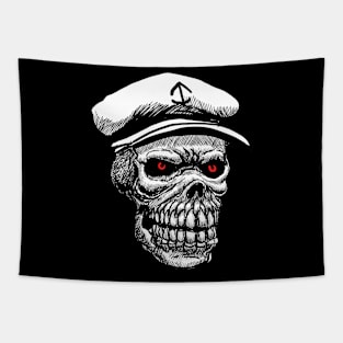 Skull Navy Tapestry