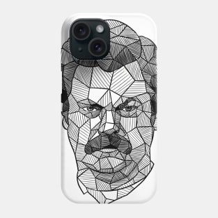 Sketchy Geometric Ron Swanson Phone Case