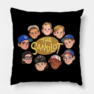 Squad Kids Baseball Movie Retro Pillow