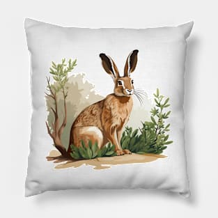 Wild Rabbit Pillow