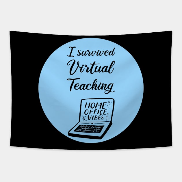 I Survived Virtual Teaching Tapestry by GoranDesign