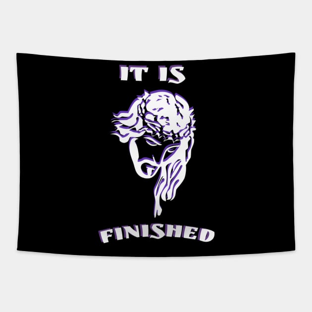 It Is Finished Tapestry by stadia-60-west